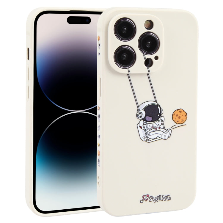 Astronaut Swinging Pattern TPU Phone Case, For iPhone 14 Plus, For iPhone 14, For iPhone 14 Pro, For iPhone 14 Pro Max, For iPhone SE 2022 / SE 2020 / 8 / 7, For iPhone 13 Pro Max, For iPhone 13 Pro, For iPhone 13, For iPhone 13 mini, For iPhone 12����...