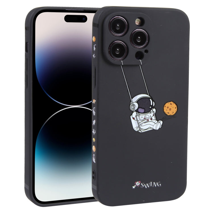 Astronaut Swinging Pattern TPU Phone Case, For iPhone 14 Plus, For iPhone 14, For iPhone 14 Pro, For iPhone 14 Pro Max, For iPhone SE 2022 / SE 2020 / 8 / 7, For iPhone 13 Pro Max, For iPhone 13 Pro, For iPhone 13, For iPhone 13 mini, For iPhone 12����...