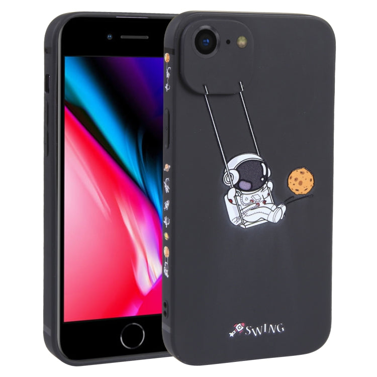 Astronaut Swinging Pattern TPU Phone Case, For iPhone 14 Plus, For iPhone 14, For iPhone 14 Pro, For iPhone 14 Pro Max, For iPhone SE 2022 / SE 2020 / 8 / 7, For iPhone 13 Pro Max, For iPhone 13 Pro, For iPhone 13, For iPhone 13 mini, For iPhone 12����...
