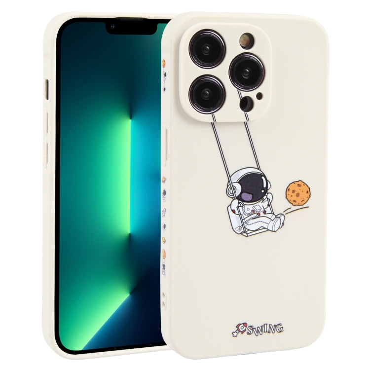 Astronaut Swinging Pattern TPU Phone Case, For iPhone 14 Plus, For iPhone 14, For iPhone 14 Pro, For iPhone 14 Pro Max, For iPhone SE 2022 / SE 2020 / 8 / 7, For iPhone 13 Pro Max, For iPhone 13 Pro, For iPhone 13, For iPhone 13 mini, For iPhone 12����...