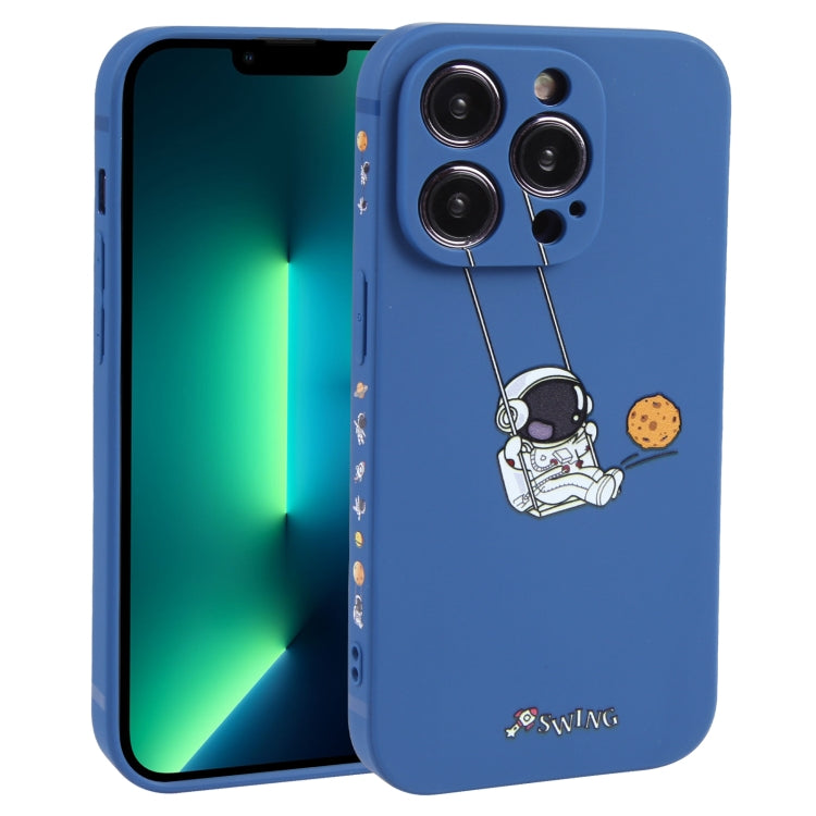 Astronaut Swinging Pattern TPU Phone Case, For iPhone 14 Plus, For iPhone 14, For iPhone 14 Pro, For iPhone 14 Pro Max, For iPhone SE 2022 / SE 2020 / 8 / 7, For iPhone 13 Pro Max, For iPhone 13 Pro, For iPhone 13, For iPhone 13 mini, For iPhone 12����...
