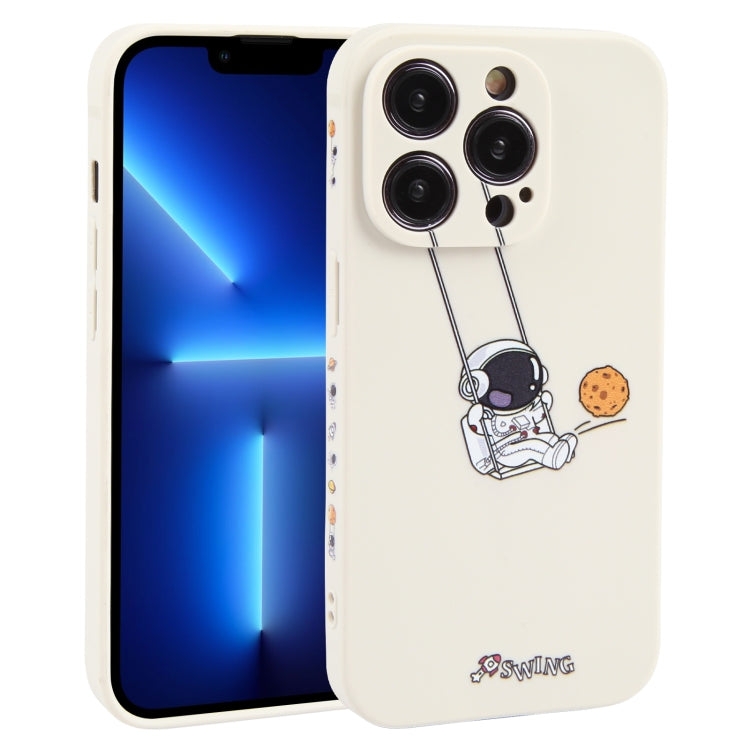 Astronaut Swinging Pattern TPU Phone Case, For iPhone 14 Plus, For iPhone 14, For iPhone 14 Pro, For iPhone 14 Pro Max, For iPhone SE 2022 / SE 2020 / 8 / 7, For iPhone 13 Pro Max, For iPhone 13 Pro, For iPhone 13, For iPhone 13 mini, For iPhone 12����...
