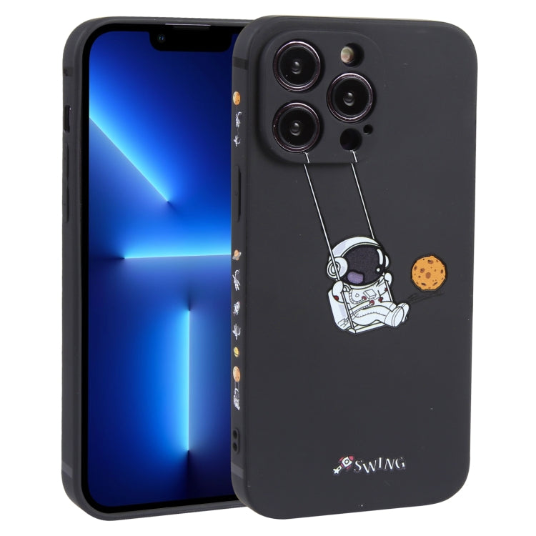 Astronaut Swinging Pattern TPU Phone Case, For iPhone 14 Plus, For iPhone 14, For iPhone 14 Pro, For iPhone 14 Pro Max, For iPhone SE 2022 / SE 2020 / 8 / 7, For iPhone 13 Pro Max, For iPhone 13 Pro, For iPhone 13, For iPhone 13 mini, For iPhone 12����...
