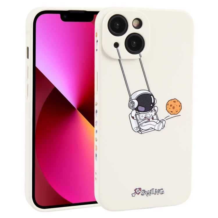 Astronaut Swinging Pattern TPU Phone Case, For iPhone 14 Plus, For iPhone 14, For iPhone 14 Pro, For iPhone 14 Pro Max, For iPhone SE 2022 / SE 2020 / 8 / 7, For iPhone 13 Pro Max, For iPhone 13 Pro, For iPhone 13, For iPhone 13 mini, For iPhone 12����...