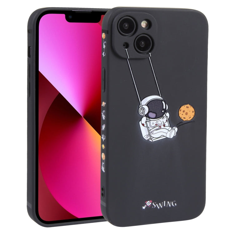 Astronaut Swinging Pattern TPU Phone Case, For iPhone 14 Plus, For iPhone 14, For iPhone 14 Pro, For iPhone 14 Pro Max, For iPhone SE 2022 / SE 2020 / 8 / 7, For iPhone 13 Pro Max, For iPhone 13 Pro, For iPhone 13, For iPhone 13 mini, For iPhone 12����...