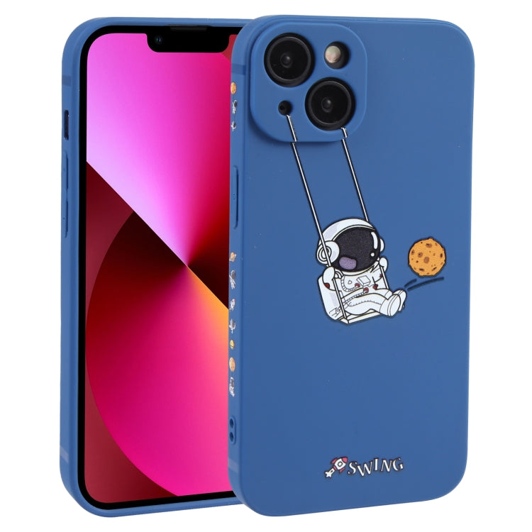 Astronaut Swinging Pattern TPU Phone Case, For iPhone 14 Plus, For iPhone 14, For iPhone 14 Pro, For iPhone 14 Pro Max, For iPhone SE 2022 / SE 2020 / 8 / 7, For iPhone 13 Pro Max, For iPhone 13 Pro, For iPhone 13, For iPhone 13 mini, For iPhone 12����...