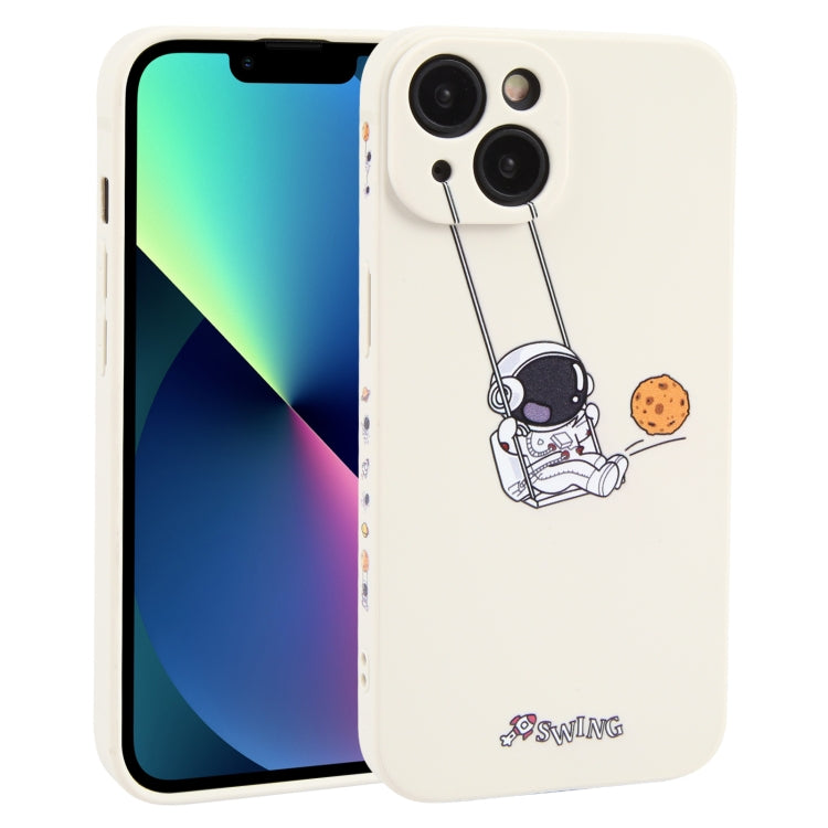 Astronaut Swinging Pattern TPU Phone Case, For iPhone 14 Plus, For iPhone 14, For iPhone 14 Pro, For iPhone 14 Pro Max, For iPhone SE 2022 / SE 2020 / 8 / 7, For iPhone 13 Pro Max, For iPhone 13 Pro, For iPhone 13, For iPhone 13 mini, For iPhone 12����...