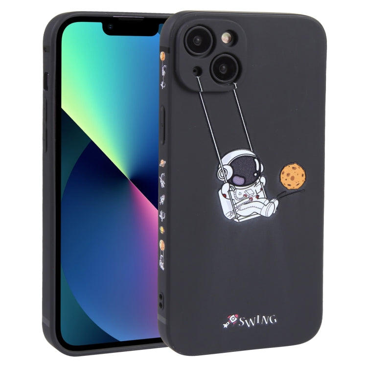 Astronaut Swinging Pattern TPU Phone Case, For iPhone 14 Plus, For iPhone 14, For iPhone 14 Pro, For iPhone 14 Pro Max, For iPhone SE 2022 / SE 2020 / 8 / 7, For iPhone 13 Pro Max, For iPhone 13 Pro, For iPhone 13, For iPhone 13 mini, For iPhone 12����...