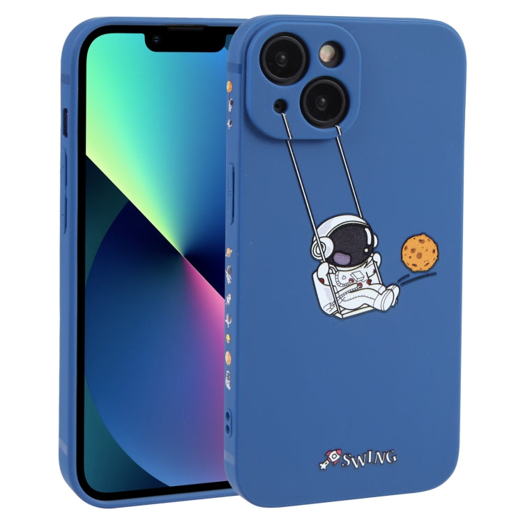 Astronaut Swinging Pattern TPU Phone Case, For iPhone 14 Plus, For iPhone 14, For iPhone 14 Pro, For iPhone 14 Pro Max, For iPhone SE 2022 / SE 2020 / 8 / 7, For iPhone 13 Pro Max, For iPhone 13 Pro, For iPhone 13, For iPhone 13 mini, For iPhone 12����...