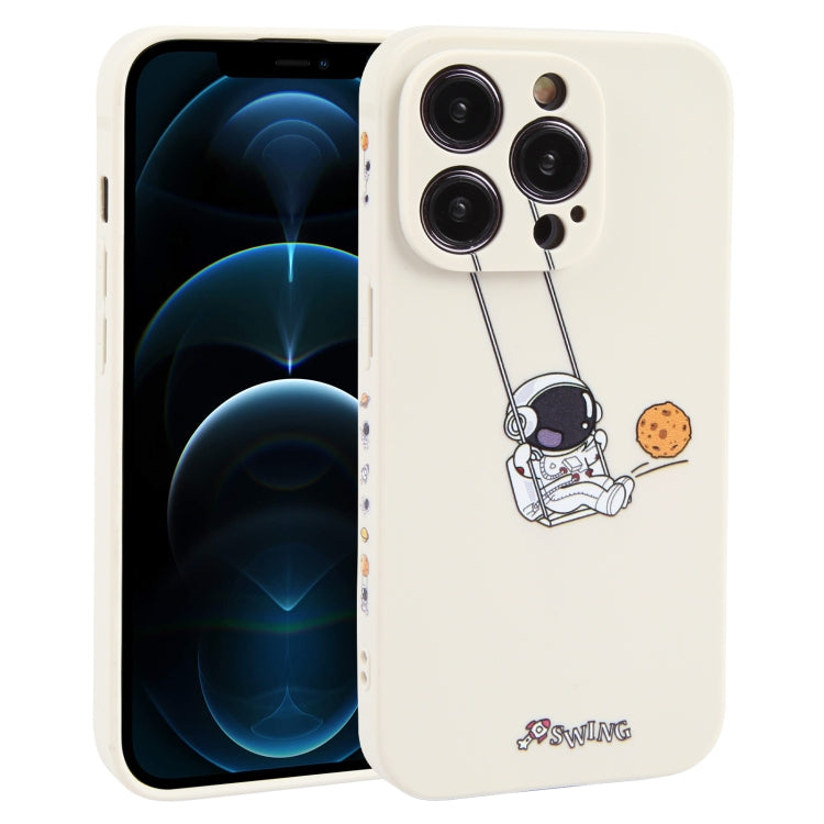 Astronaut Swinging Pattern TPU Phone Case, For iPhone 14 Plus, For iPhone 14, For iPhone 14 Pro, For iPhone 14 Pro Max, For iPhone SE 2022 / SE 2020 / 8 / 7, For iPhone 13 Pro Max, For iPhone 13 Pro, For iPhone 13, For iPhone 13 mini, For iPhone 12����...
