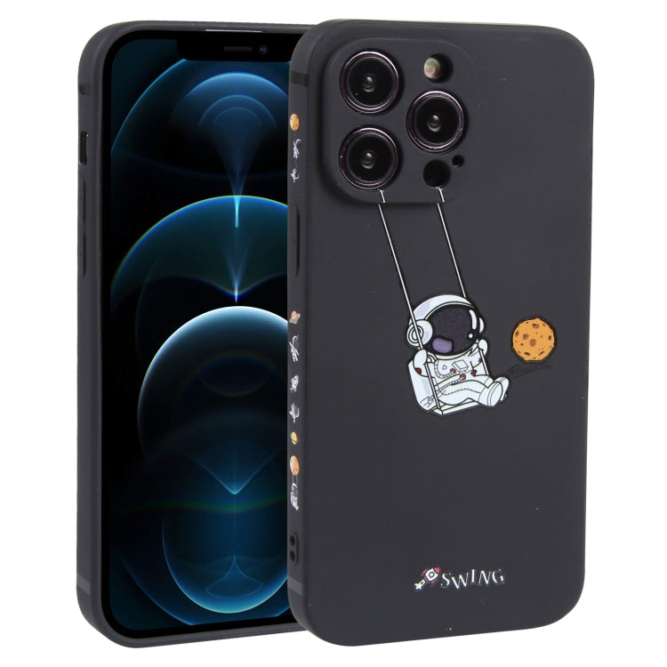 Astronaut Swinging Pattern TPU Phone Case, For iPhone 14 Plus, For iPhone 14, For iPhone 14 Pro, For iPhone 14 Pro Max, For iPhone SE 2022 / SE 2020 / 8 / 7, For iPhone 13 Pro Max, For iPhone 13 Pro, For iPhone 13, For iPhone 13 mini, For iPhone 12����...