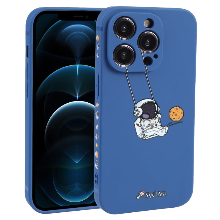 Astronaut Swinging Pattern TPU Phone Case, For iPhone 14 Plus, For iPhone 14, For iPhone 14 Pro, For iPhone 14 Pro Max, For iPhone SE 2022 / SE 2020 / 8 / 7, For iPhone 13 Pro Max, For iPhone 13 Pro, For iPhone 13, For iPhone 13 mini, For iPhone 12����...