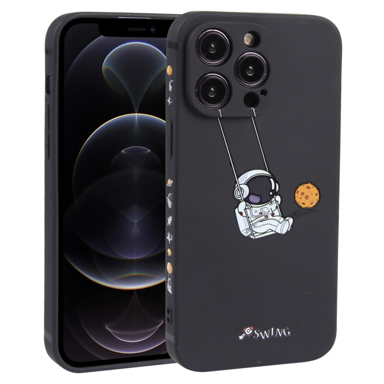 Astronaut Swinging Pattern TPU Phone Case, For iPhone 14 Plus, For iPhone 14, For iPhone 14 Pro, For iPhone 14 Pro Max, For iPhone SE 2022 / SE 2020 / 8 / 7, For iPhone 13 Pro Max, For iPhone 13 Pro, For iPhone 13, For iPhone 13 mini, For iPhone 12����...