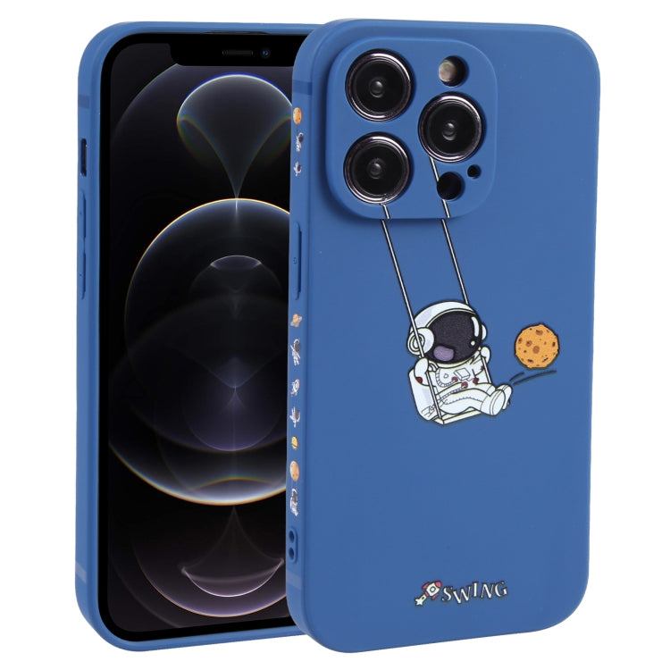 Astronaut Swinging Pattern TPU Phone Case, For iPhone 14 Plus, For iPhone 14, For iPhone 14 Pro, For iPhone 14 Pro Max, For iPhone SE 2022 / SE 2020 / 8 / 7, For iPhone 13 Pro Max, For iPhone 13 Pro, For iPhone 13, For iPhone 13 mini, For iPhone 12����...