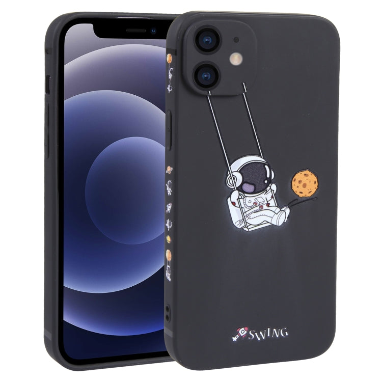 Astronaut Swinging Pattern TPU Phone Case, For iPhone 14 Plus, For iPhone 14, For iPhone 14 Pro, For iPhone 14 Pro Max, For iPhone SE 2022 / SE 2020 / 8 / 7, For iPhone 13 Pro Max, For iPhone 13 Pro, For iPhone 13, For iPhone 13 mini, For iPhone 12����...