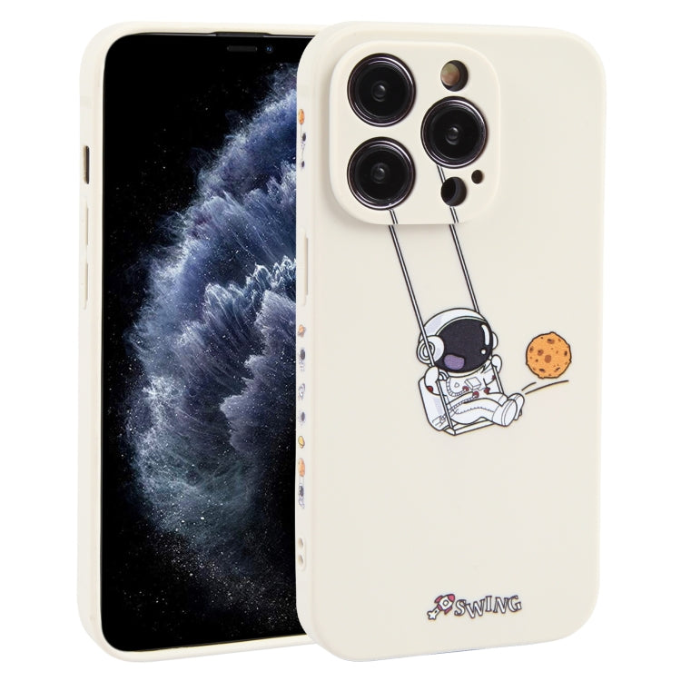 Astronaut Swinging Pattern TPU Phone Case, For iPhone 14 Plus, For iPhone 14, For iPhone 14 Pro, For iPhone 14 Pro Max, For iPhone SE 2022 / SE 2020 / 8 / 7, For iPhone 13 Pro Max, For iPhone 13 Pro, For iPhone 13, For iPhone 13 mini, For iPhone 12����...