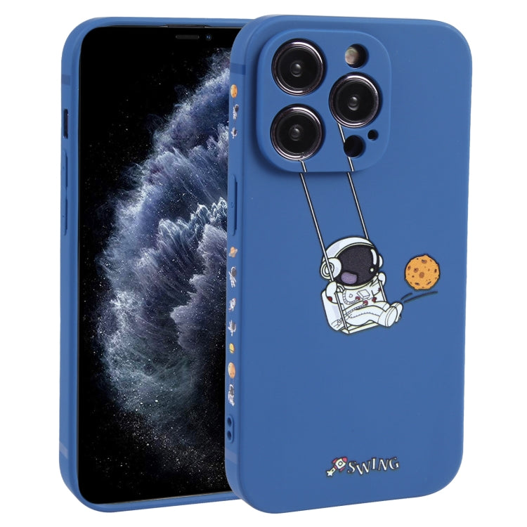 Astronaut Swinging Pattern TPU Phone Case, For iPhone 14 Plus, For iPhone 14, For iPhone 14 Pro, For iPhone 14 Pro Max, For iPhone SE 2022 / SE 2020 / 8 / 7, For iPhone 13 Pro Max, For iPhone 13 Pro, For iPhone 13, For iPhone 13 mini, For iPhone 12����...