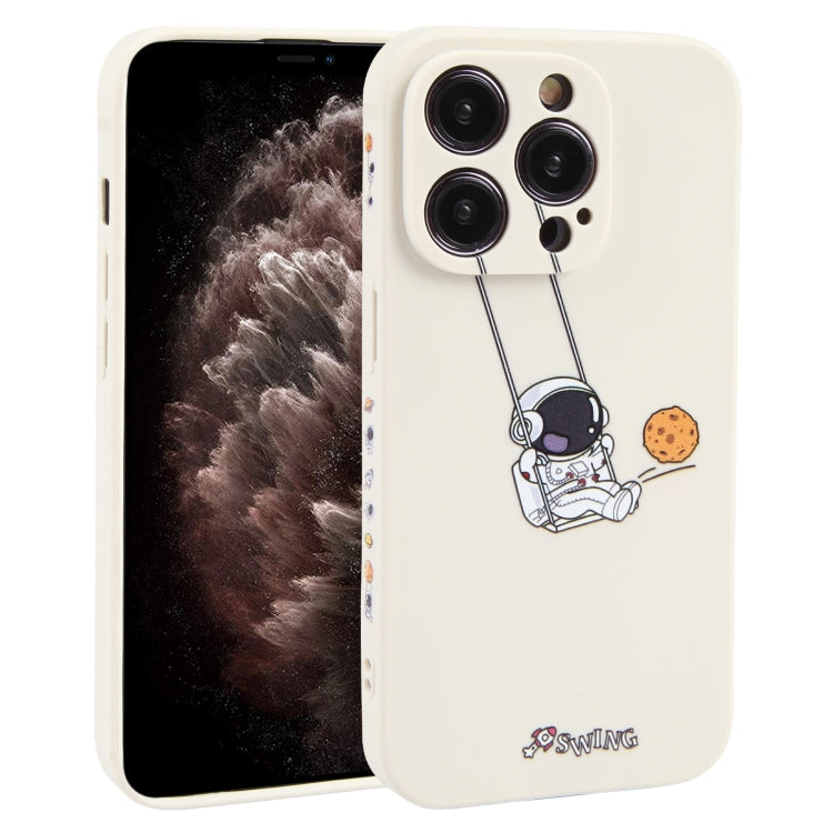 Astronaut Swinging Pattern TPU Phone Case, For iPhone 14 Plus, For iPhone 14, For iPhone 14 Pro, For iPhone 14 Pro Max, For iPhone SE 2022 / SE 2020 / 8 / 7, For iPhone 13 Pro Max, For iPhone 13 Pro, For iPhone 13, For iPhone 13 mini, For iPhone 12����...