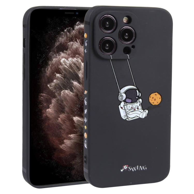 Astronaut Swinging Pattern TPU Phone Case, For iPhone 14 Plus, For iPhone 14, For iPhone 14 Pro, For iPhone 14 Pro Max, For iPhone SE 2022 / SE 2020 / 8 / 7, For iPhone 13 Pro Max, For iPhone 13 Pro, For iPhone 13, For iPhone 13 mini, For iPhone 12����...