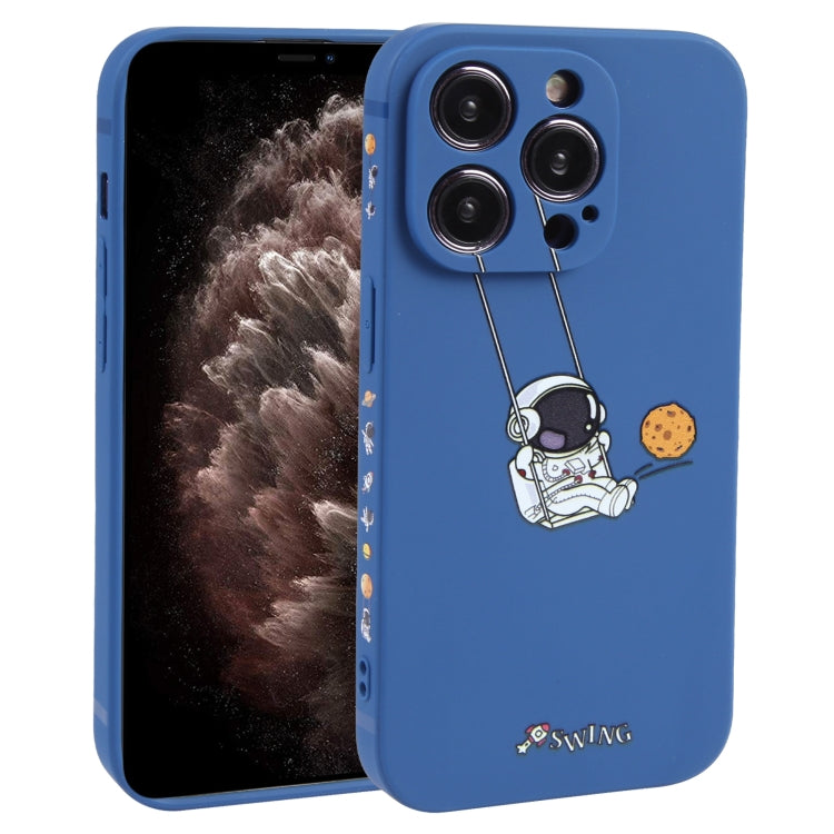 Astronaut Swinging Pattern TPU Phone Case, For iPhone 14 Plus, For iPhone 14, For iPhone 14 Pro, For iPhone 14 Pro Max, For iPhone SE 2022 / SE 2020 / 8 / 7, For iPhone 13 Pro Max, For iPhone 13 Pro, For iPhone 13, For iPhone 13 mini, For iPhone 12����...