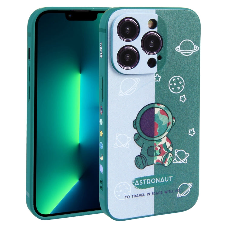Color Contrast Astronaut Pattern TPU Phone Case, For iPhone 14 Plus, For iPhone 14, For iPhone 14 Pro, For iPhone 14 Pro Max, For iPhone SE 2022 / SE 2020 / 8 / 7, For iPhone 13 Pro Max, For iPhone 13 Pro, For iPhone 13, For iPhone 13 mini, For iPhone ...