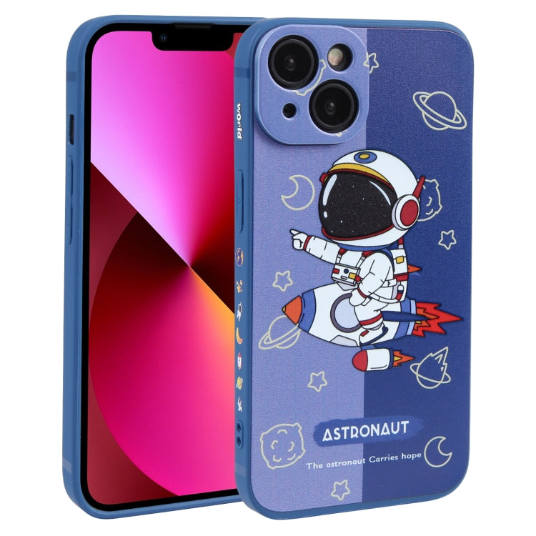Color Contrast Astronaut Pattern TPU Phone Case, For iPhone 14 Plus, For iPhone 14, For iPhone 14 Pro, For iPhone 14 Pro Max, For iPhone SE 2022 / SE 2020 / 8 / 7, For iPhone 13 Pro Max, For iPhone 13 Pro, For iPhone 13, For iPhone 13 mini, For iPhone ...
