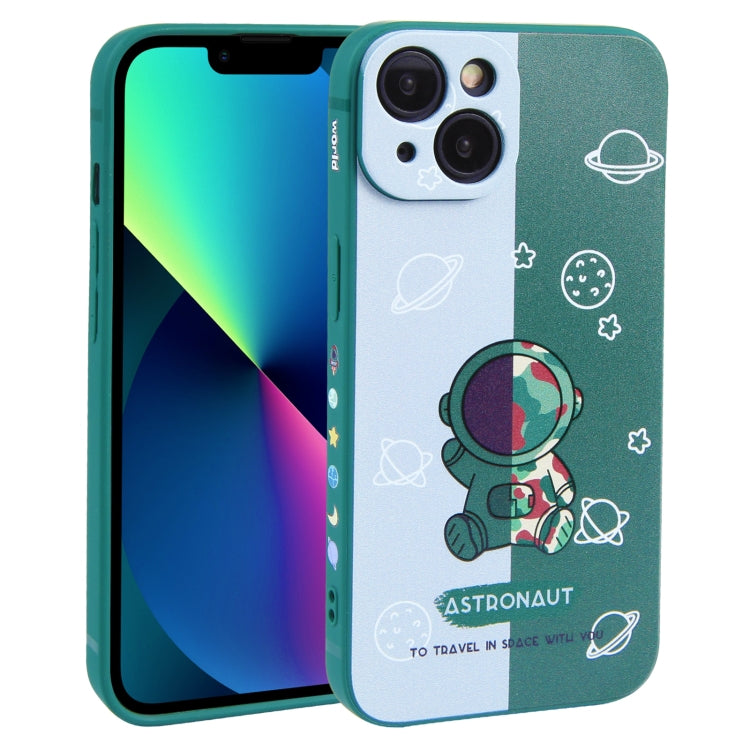 Color Contrast Astronaut Pattern TPU Phone Case, For iPhone 14 Plus, For iPhone 14, For iPhone 14 Pro, For iPhone 14 Pro Max, For iPhone SE 2022 / SE 2020 / 8 / 7, For iPhone 13 Pro Max, For iPhone 13 Pro, For iPhone 13, For iPhone 13 mini, For iPhone ...