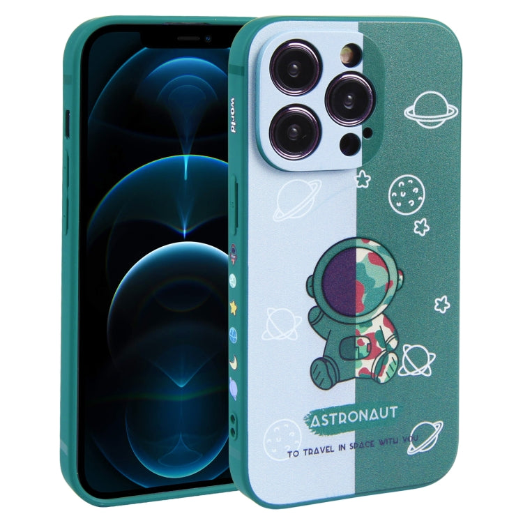 Color Contrast Astronaut Pattern TPU Phone Case, For iPhone 14 Plus, For iPhone 14, For iPhone 14 Pro, For iPhone 14 Pro Max, For iPhone SE 2022 / SE 2020 / 8 / 7, For iPhone 13 Pro Max, For iPhone 13 Pro, For iPhone 13, For iPhone 13 mini, For iPhone ...