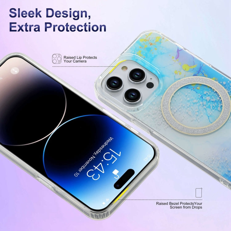 Dual-side IMD Marble Magsafe Phone Case, For iPhone 14, For iPhone 15 Pro Max, For iPhone 15 Pro, For iPhone 14 Pro, For iPhone 15 Plus, For iPhone 14 Pro Max, For iPhone 15, For iPhone 13 Pro Max, For iPhone 13 Pro, For iPhone 13, For iPhone 12�������...
