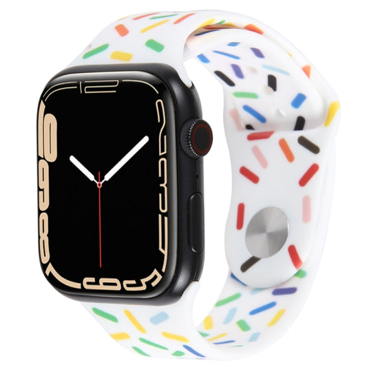 Rainbow Raindrops Silicone Watch Band