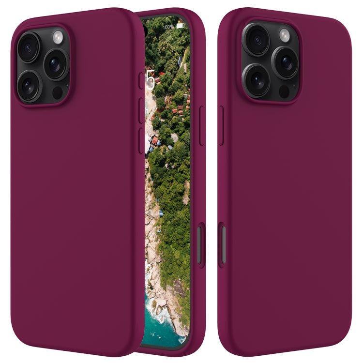 Solid Color Silicone Phone Case, For iPhone 16e, For iPhone 16 Pro Max, For iPhone 16 Pro, For iPhone 16 Plus, For iPhone 16, For iPhone 15 Pro Max, For iPhone 15 Pro, For iPhone 15 Plus