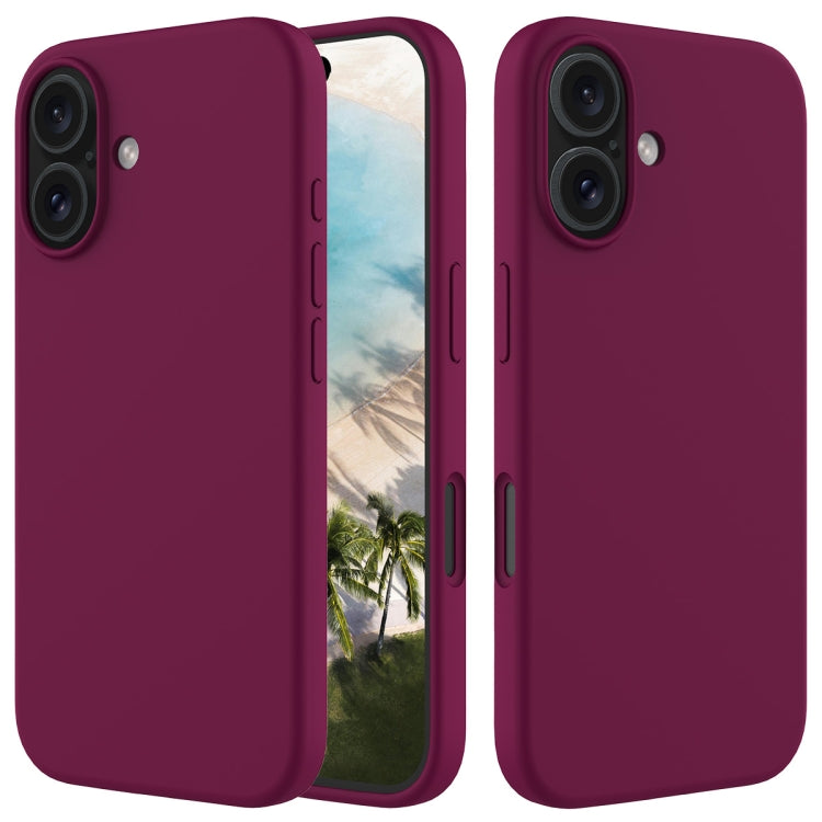 Solid Color Silicone Phone Case, For iPhone 16e, For iPhone 16 Pro Max, For iPhone 16 Pro, For iPhone 16 Plus, For iPhone 16, For iPhone 15 Pro Max, For iPhone 15 Pro, For iPhone 15 Plus