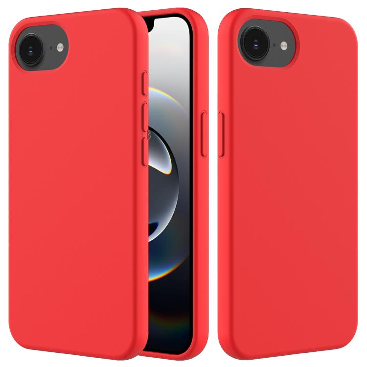 Solid Color Silicone Phone Case, For iPhone 16e, For iPhone 16 Pro Max, For iPhone 16 Pro, For iPhone 16 Plus, For iPhone 16, For iPhone 15 Pro Max, For iPhone 15 Pro, For iPhone 15 Plus