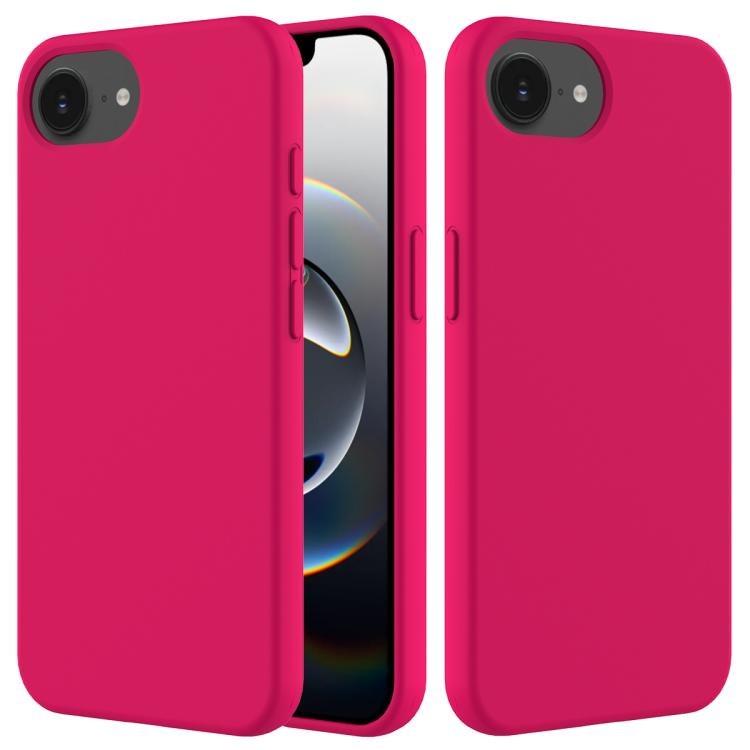 Solid Color Silicone Phone Case, For iPhone 16e, For iPhone 16 Pro Max, For iPhone 16 Pro, For iPhone 16 Plus, For iPhone 16, For iPhone 15 Pro Max, For iPhone 15 Pro, For iPhone 15 Plus
