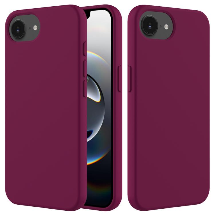 Solid Color Silicone Phone Case, For iPhone 16e, For iPhone 16 Pro Max, For iPhone 16 Pro, For iPhone 16 Plus, For iPhone 16, For iPhone 15 Pro Max, For iPhone 15 Pro, For iPhone 15 Plus
