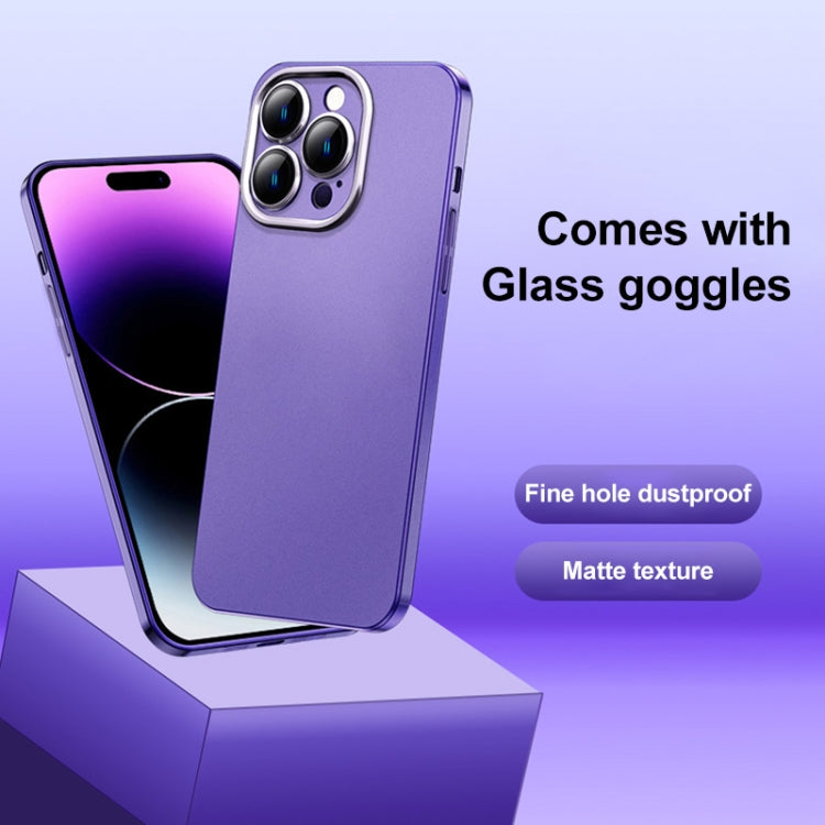 Frosted Metal Material Phone Case with Lens Protection, For iPhone 14, For iPhone 13 Pro Max, For iPhone 13 Pro, For iPhone 13, For iPhone 12, For iPhone 11