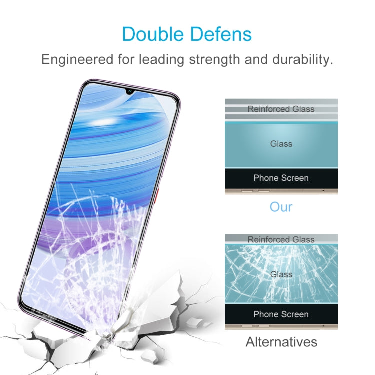 For Xiaomi Redmi 10X 4G Half-screen Transparent Tempered Glass Film, For Xiaomi Redmi 10X 4G (1 PC)