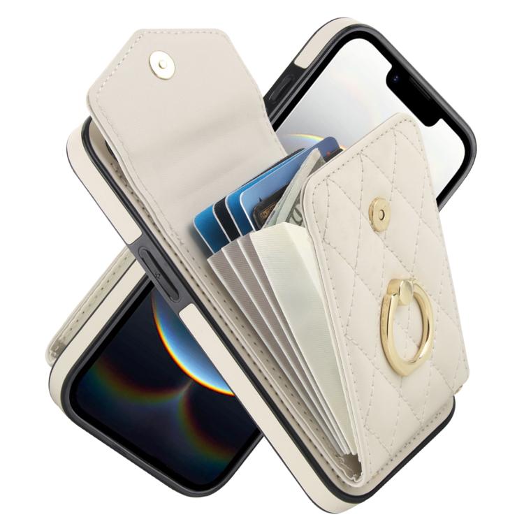 Rhombic Texture Card Bag Phone Case with Long Lanyard, For iPhone 16e, For iPhone 15 Pro Max, For iPhone 15 Pro, For iPhone 15 Plus, For iPhone 15, For iPhone 14 Plus, For iPhone 14, For iPhone 14 Pro, For iPhone 14 Pro Max, For iPhone 13 Pro Max������...