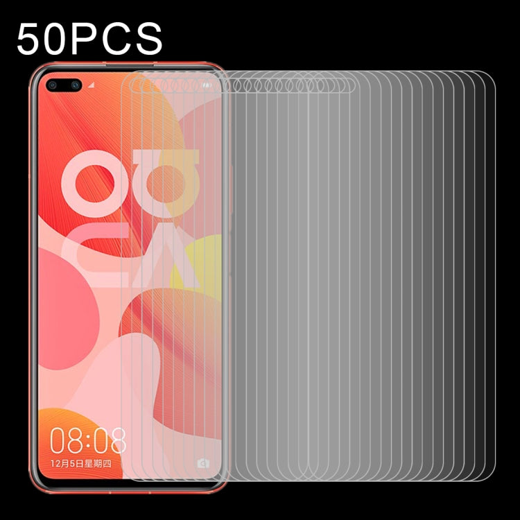50 PCS Half-screen Transparent Tempered Glass Film, For Samsung Galaxy A40s, For Samsung Galaxy J7 Core, For Huawei nova 5z (50 PCS), For Vivo S1 (50 PCS), For Huawei nova 6 (50 PCS), For Vivo S1 Pro (50 PCS), For Vivo X27 (50 PCS)���������������������...