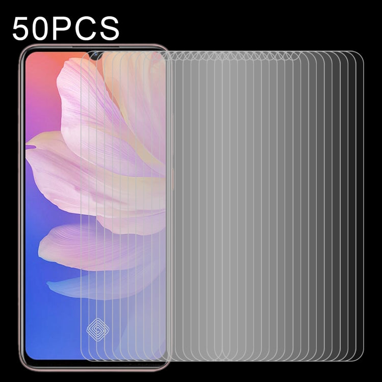 50 PCS Half-screen Transparent Tempered Glass Film, For Samsung Galaxy A40s, For Samsung Galaxy J7 Core, For Huawei nova 5z (50 PCS), For Vivo S1 (50 PCS), For Huawei nova 6 (50 PCS), For Vivo S1 Pro (50 PCS), For Vivo X27 (50 PCS)���������������������...