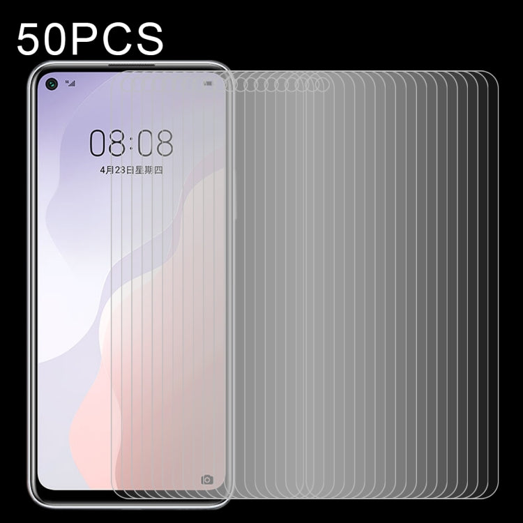 50 PCS Half-screen Transparent Tempered Glass Film, For Samsung Galaxy A40s, For Samsung Galaxy J7 Core, For Huawei nova 5z (50 PCS), For Vivo S1 (50 PCS), For Huawei nova 6 (50 PCS), For Vivo S1 Pro (50 PCS), For Vivo X27 (50 PCS)���������������������...