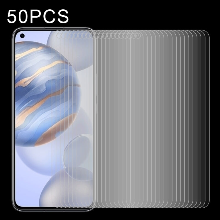 50 PCS Half-screen Transparent Tempered Glass Film, For Samsung Galaxy A40s, For Samsung Galaxy J7 Core, For Huawei nova 5z (50 PCS), For Vivo S1 (50 PCS), For Huawei nova 6 (50 PCS), For Vivo S1 Pro (50 PCS), For Vivo X27 (50 PCS)���������������������...