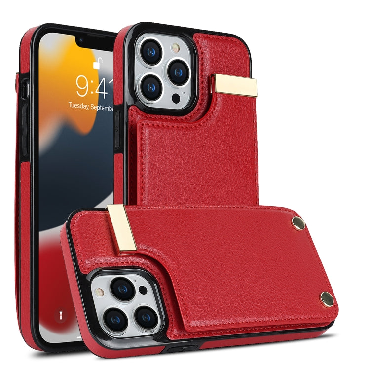 Metal Buckle Card Slots Phone Case, For iPhone 14 Pro, For iPhone 14 Pro Max, For iPhone SE 2022 / 2020 / 8 / 7, For iPhone 13 Pro Max, For iPhone 13 Pro, For iPhone 12 / 12 Pro, For iPhone 12 Pro Max, For iPhone 11 Pro Max, For iPhone 11��������������...