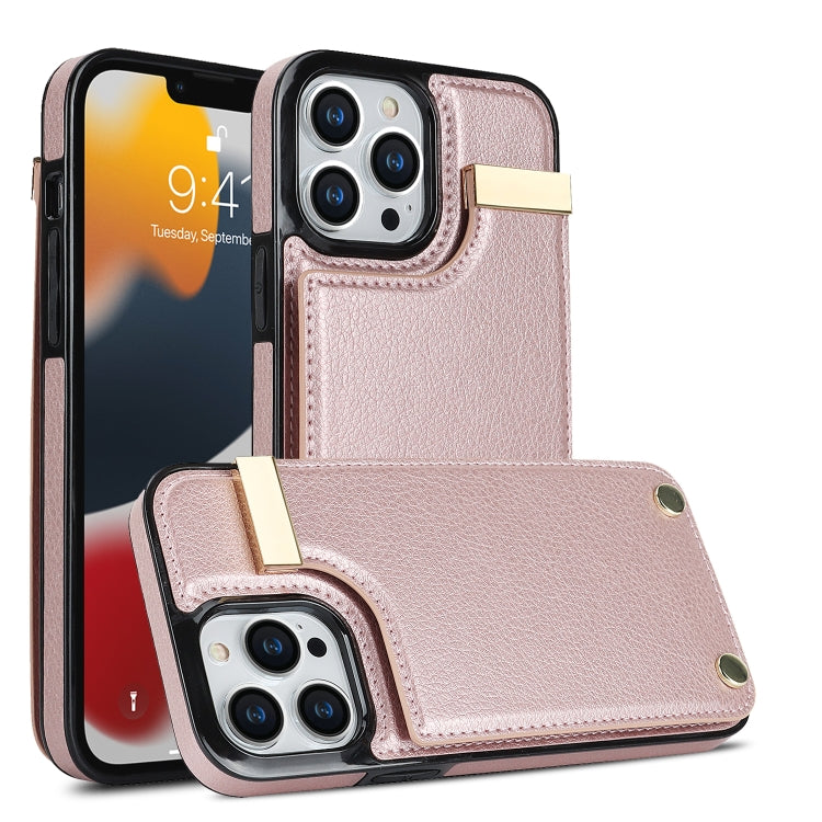 Metal Buckle Card Slots Phone Case, For iPhone 14 Pro, For iPhone 14 Pro Max, For iPhone SE 2022 / 2020 / 8 / 7, For iPhone 13 Pro Max, For iPhone 13 Pro, For iPhone 12 / 12 Pro, For iPhone 12 Pro Max, For iPhone 11 Pro Max, For iPhone 11��������������...
