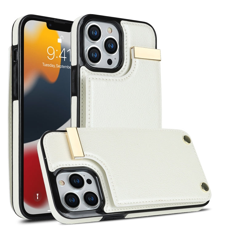 Metal Buckle Card Slots Phone Case, For iPhone 14 Pro, For iPhone 14 Pro Max, For iPhone SE 2022 / 2020 / 8 / 7, For iPhone 13 Pro Max, For iPhone 13 Pro, For iPhone 12 / 12 Pro, For iPhone 12 Pro Max, For iPhone 11 Pro Max, For iPhone 11��������������...