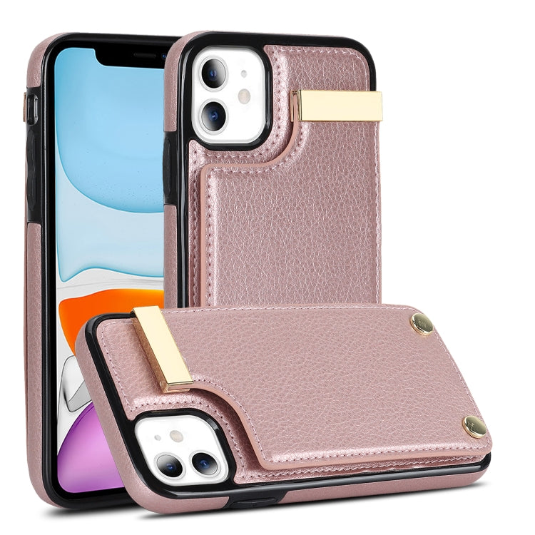 Metal Buckle Card Slots Phone Case, For iPhone 14 Pro, For iPhone 14 Pro Max, For iPhone SE 2022 / 2020 / 8 / 7, For iPhone 13 Pro Max, For iPhone 13 Pro, For iPhone 12 / 12 Pro, For iPhone 12 Pro Max, For iPhone 11 Pro Max, For iPhone 11��������������...