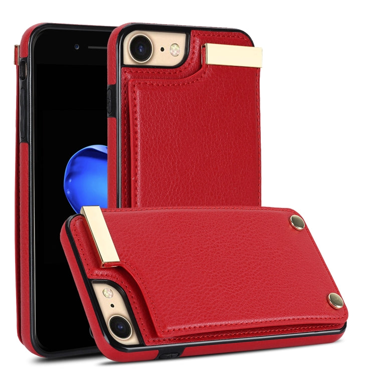 Metal Buckle Card Slots Phone Case, For iPhone 14 Pro, For iPhone 14 Pro Max, For iPhone SE 2022 / 2020 / 8 / 7, For iPhone 13 Pro Max, For iPhone 13 Pro, For iPhone 12 / 12 Pro, For iPhone 12 Pro Max, For iPhone 11 Pro Max, For iPhone 11��������������...