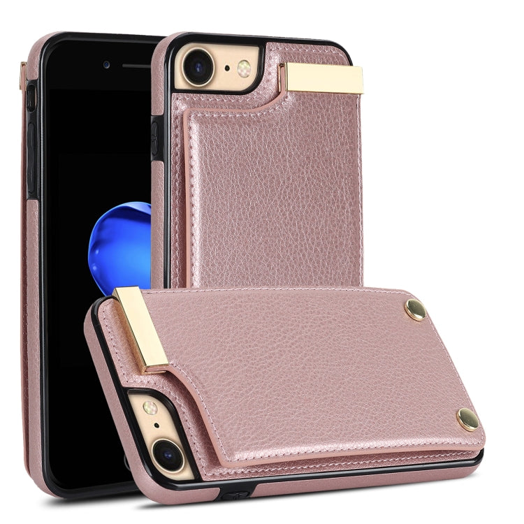 Metal Buckle Card Slots Phone Case, For iPhone 14 Pro, For iPhone 14 Pro Max, For iPhone SE 2022 / 2020 / 8 / 7, For iPhone 13 Pro Max, For iPhone 13 Pro, For iPhone 12 / 12 Pro, For iPhone 12 Pro Max, For iPhone 11 Pro Max, For iPhone 11��������������...