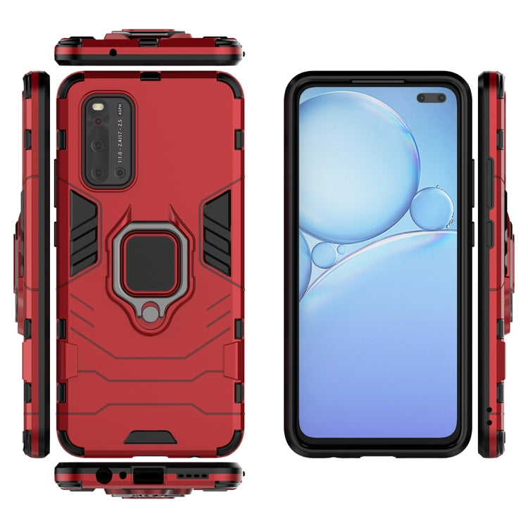 PC + TPU Anti-fall Protective Case with Ring Holder, For Vivo V19 (India)