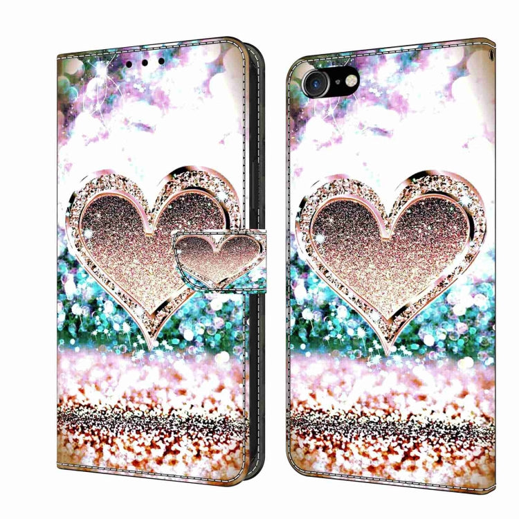 Crystal 3D Shockproof Protective Leather Phone Case, For iPhone X / XS, For iPhone XR, For iPhone XS Max, For iPhone 6 Plus / 7 Plus / 8 Plus, For iPhone 6 / 7